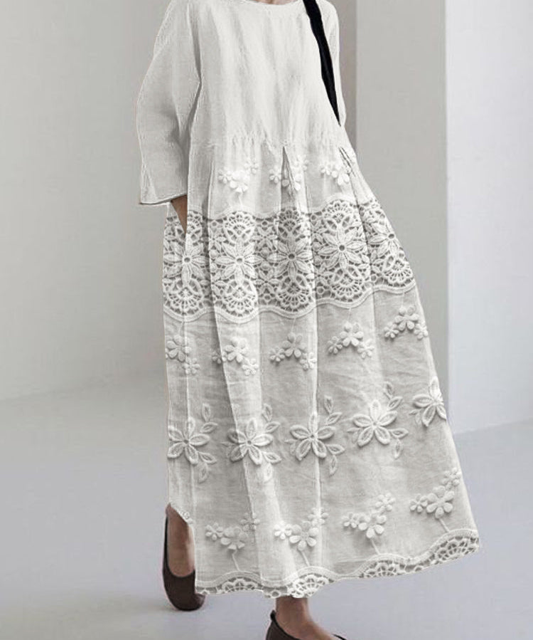 Zara | Delicate Lace Midi Dress