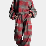 Oléna Urban Checkered Color-Block Ensemble
