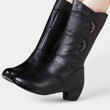 Hadley Ankle Boots Featuring Side Zipper and Cushioned Sole
