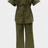 Lani Relaxed Fit Two-Piece Linen and Cotton Set