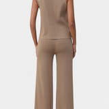 Jacey Knit Vest with Wide-Leg Trousers
