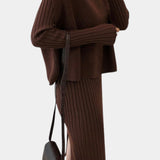 Alectra Modern Silhouette Two-Piece Knit Ensemble