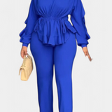 Charmed Adjustable Waist Set with Tailored Pants