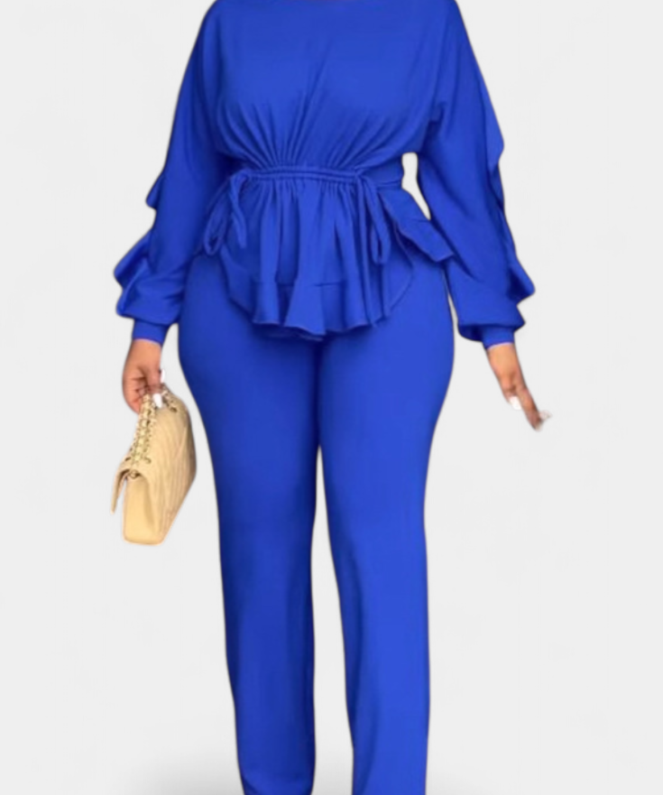 Charmed Adjustable Waist Set with Tailored Pants