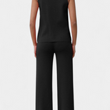 Jacey Knit Vest with Wide-Leg Trousers
