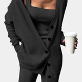 Clélia Cozy Three-Piece Knit Set