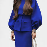 Nieves Chic Tailored Midi Suit