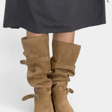 Ruya Pointed Toe High Boots with Modern Western Flair