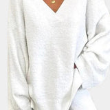 Siléale Cozy V-Neck Two-Piece Daily Outfit