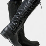 Minvera Cushioned Sole High Boots with Versatile Style
