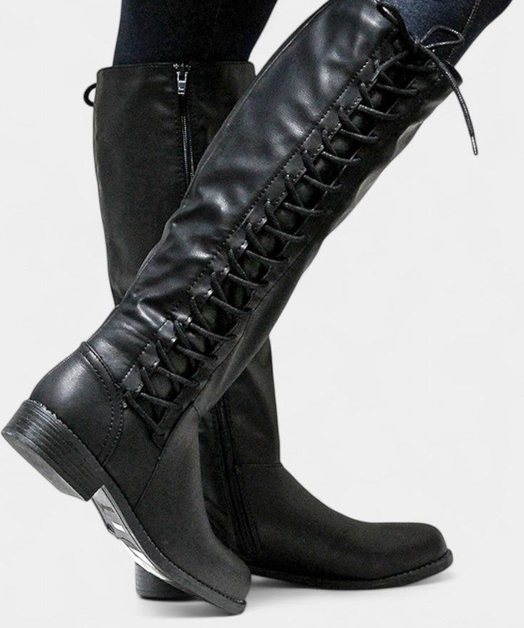 Minvera Cushioned Sole High Boots with Versatile Style