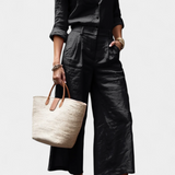 Sabina Easygoing Set with Flowing Top and Capri Trousers