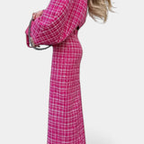 Frankie Blazer and Plaid Tweed Skirt Set