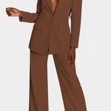 Marnie Blazer and High-Waisted Pants Ensemble