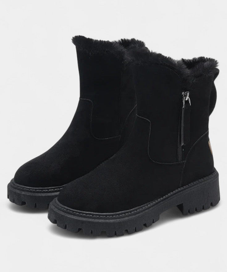 Avril Fur-Trimmed High-Top Platform Snow Boots