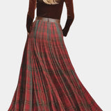Shana Lace Ensemble with Red Checkered Skirt and Belt