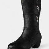Hadley Ankle Boots Featuring Side Zipper and Cushioned Sole