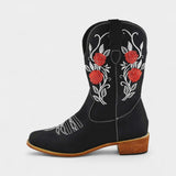 Pink Virginia Embroidered Cowboy Boots