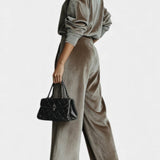 Amarante Cozy Velvet Turtleneck Lounge Set