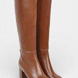 Querida Chic Zip Boots with Comfortable Block Heel