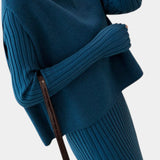 Alectra Modern Silhouette Two-Piece Knit Ensemble