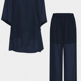 Flowy Off-Shoulder Two-Piece Kitty Set