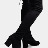 Dorine Chunky-Heeled Thigh-High Boots