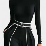 Kirralee Set Featuring a Stylish High Collar and Flared Wide Leg Pants