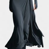 Gray Armelle Long Wrap Dress