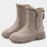 Avril Fur-Trimmed High-Top Platform Snow Boots