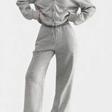 Vellina Relaxed Cardigan Jacket & Wide-Leg Pants Set
