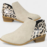Janicee Stylish Leopard Print Orthopedic Boots