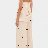 Mika Strapless High-Waisted Wide-Leg Two-Piece Set