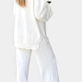 Siléale Cozy V-Neck Two-Piece Daily Outfit