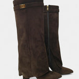 Raya Knee-High Boots with Block Heel
