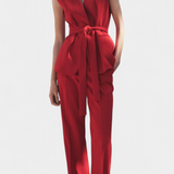 Carlen Belted Gilet and Wide-Leg Pant Set