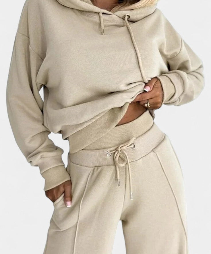 Tiziana Oversized Comfort Hoodie and High-Waisted Pants Set