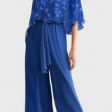 Claribel V-Neck Top and Wide Leg Pants Set