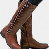 Minvera Cushioned Sole High Boots with Versatile Style