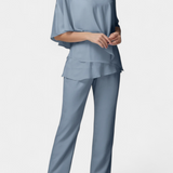 Dinah Sleeveless Top with High-Waisted Fluid Leg Pants Set
