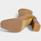 Linde Contemporary Mid-Calf Boots with a Spacious Fit