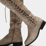 Minvera Cushioned Sole High Boots with Versatile Style