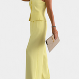Paloma Sleeveless Set with Chic Flowing Pants