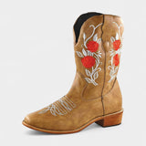 Pink Virginia Embroidered Cowboy Boots