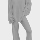 Siléale Cozy V-Neck Two-Piece Daily Outfit