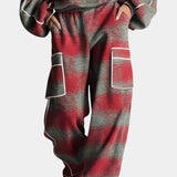 Oléna Urban Checkered Color-Block Ensemble