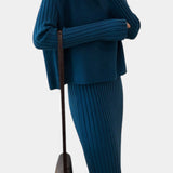 Alectra Modern Silhouette Two-Piece Knit Ensemble