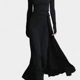 Gray Armelle Long Wrap Dress