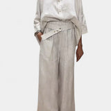 Ailany High Neck Structured Ensemble with Asymmetrical Waist Trousers