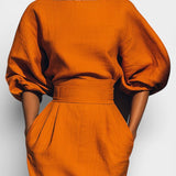 Soizic Structured Top and Midi Skirt Two-Piece Set